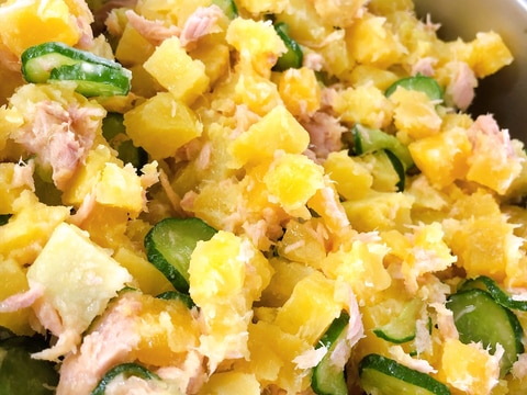 味付けはたった2つ!さつまいもサラダ
